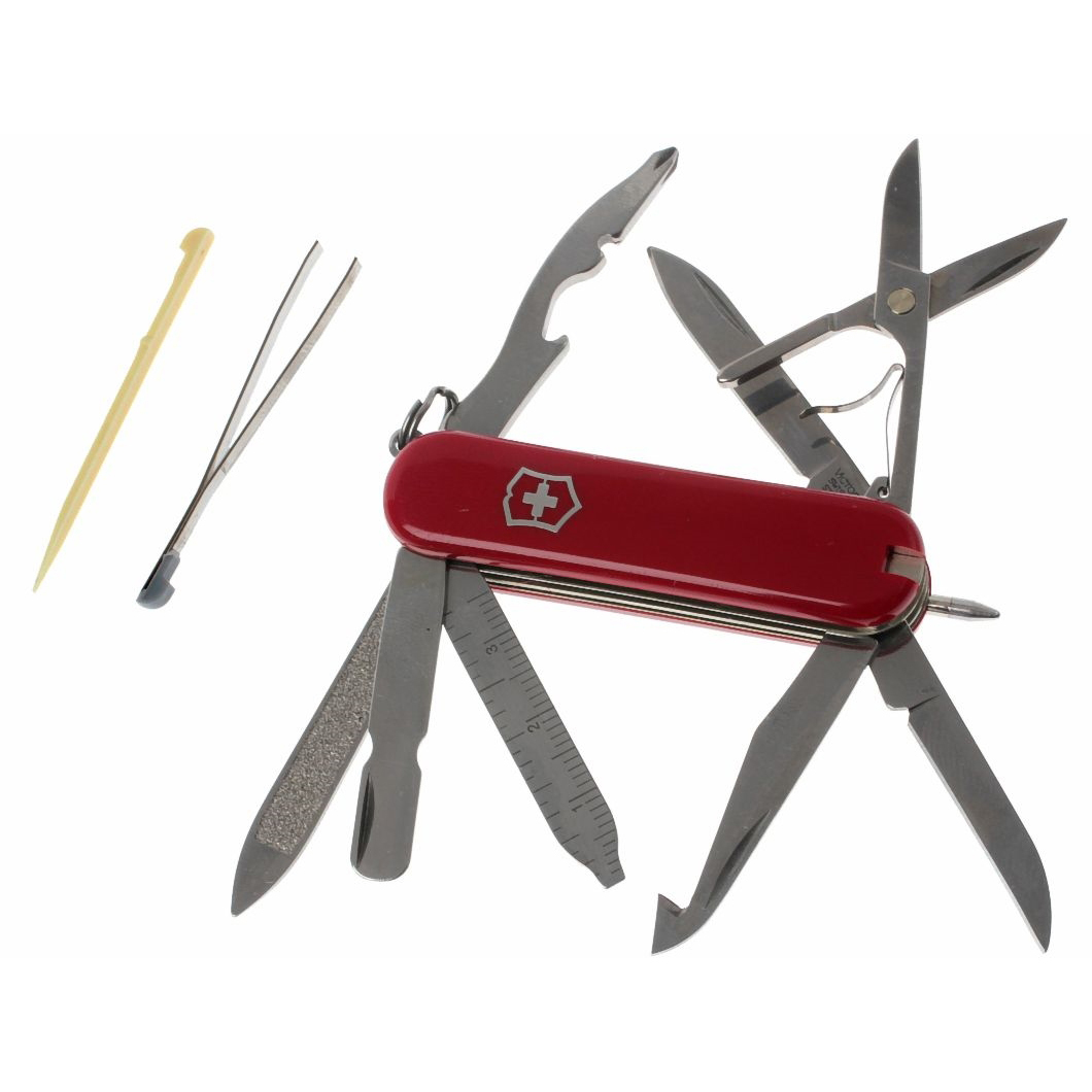 Нож перочинный Victorinox MiniChamp 0.6385 58мм 16 функций красный - фото 4
