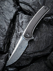 Фото Складной нож CIVIVI Asticus, сталь Damascus, Carbon/G10