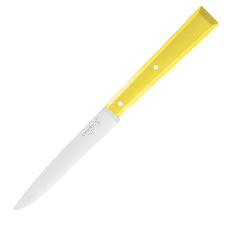 Нож столовый Opinel №125, нержавеющая сталь, желтый