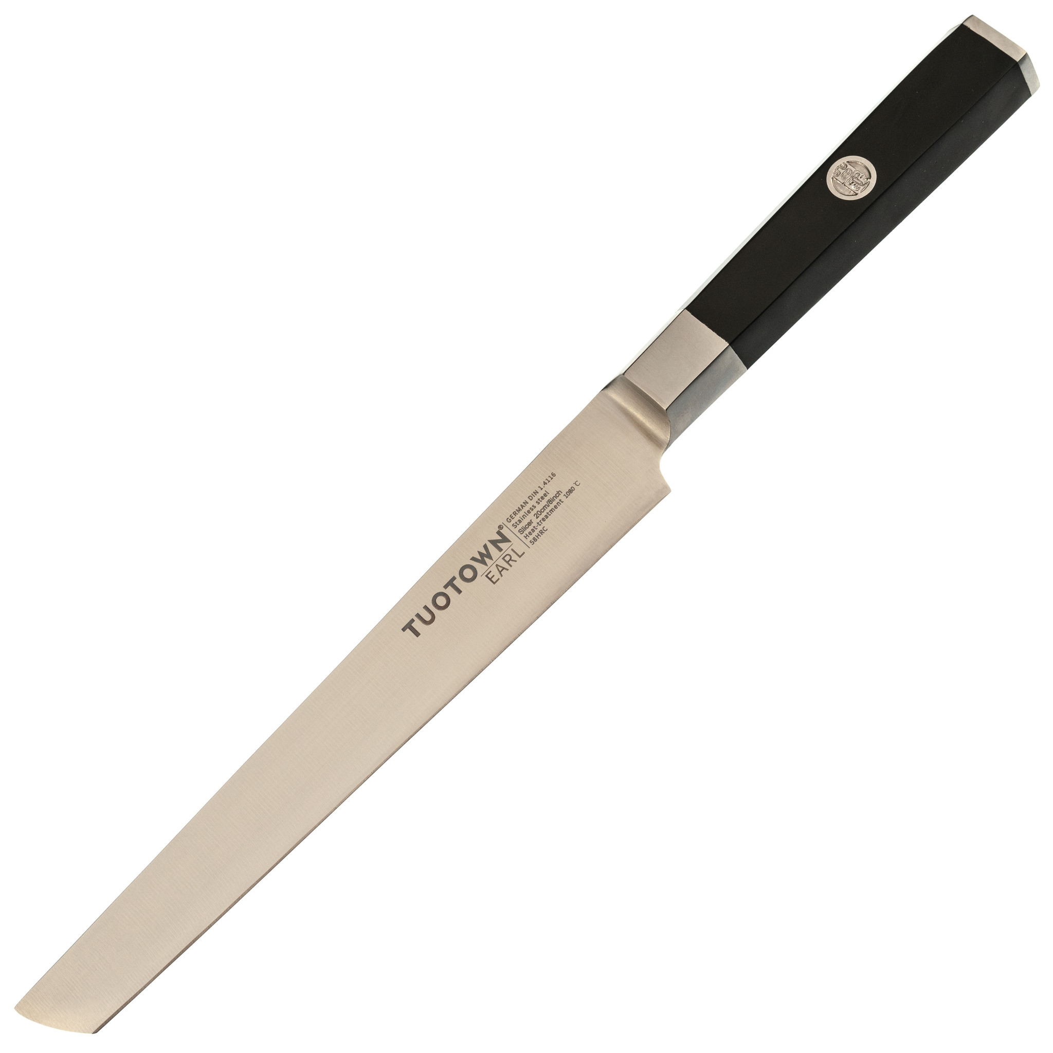 фото Кухонный нож слайсер tuotown, сталь 1.4116, 20 см