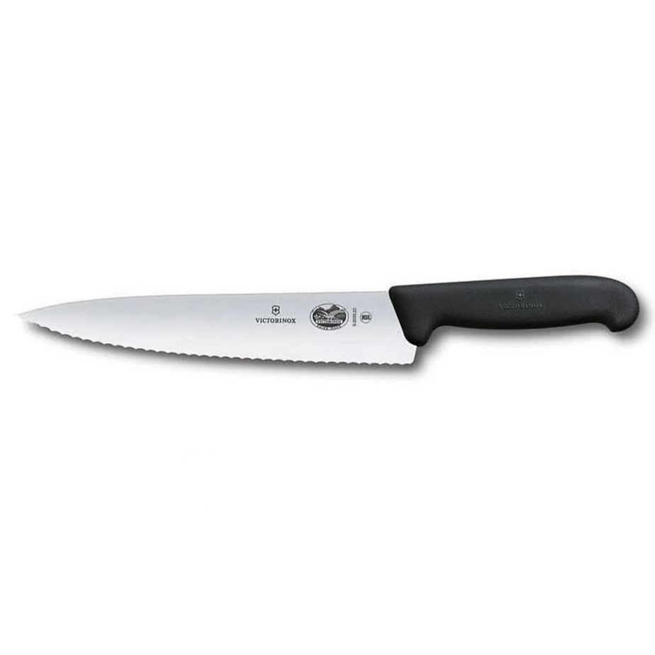 Кухонный нож Victorinox для разделки, сталь X50CrMoV15, рукоять термоэластопласт, черный от Ножиков