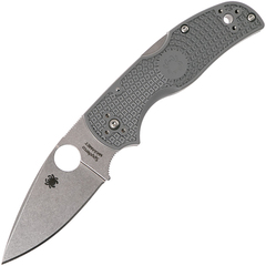 Фото Нож складной Native Spyderco 41PGY5, сталь Carpenter CTS™ - Maxamet® Micro-Melt® Alloy Satin Plain, рукоять термопластик FRN, серый