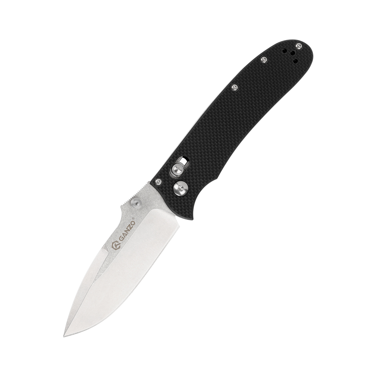 Складной нож Ganzo D704-BK, сталь D2, рукоять G10, черный, Бренды, Ganzo
