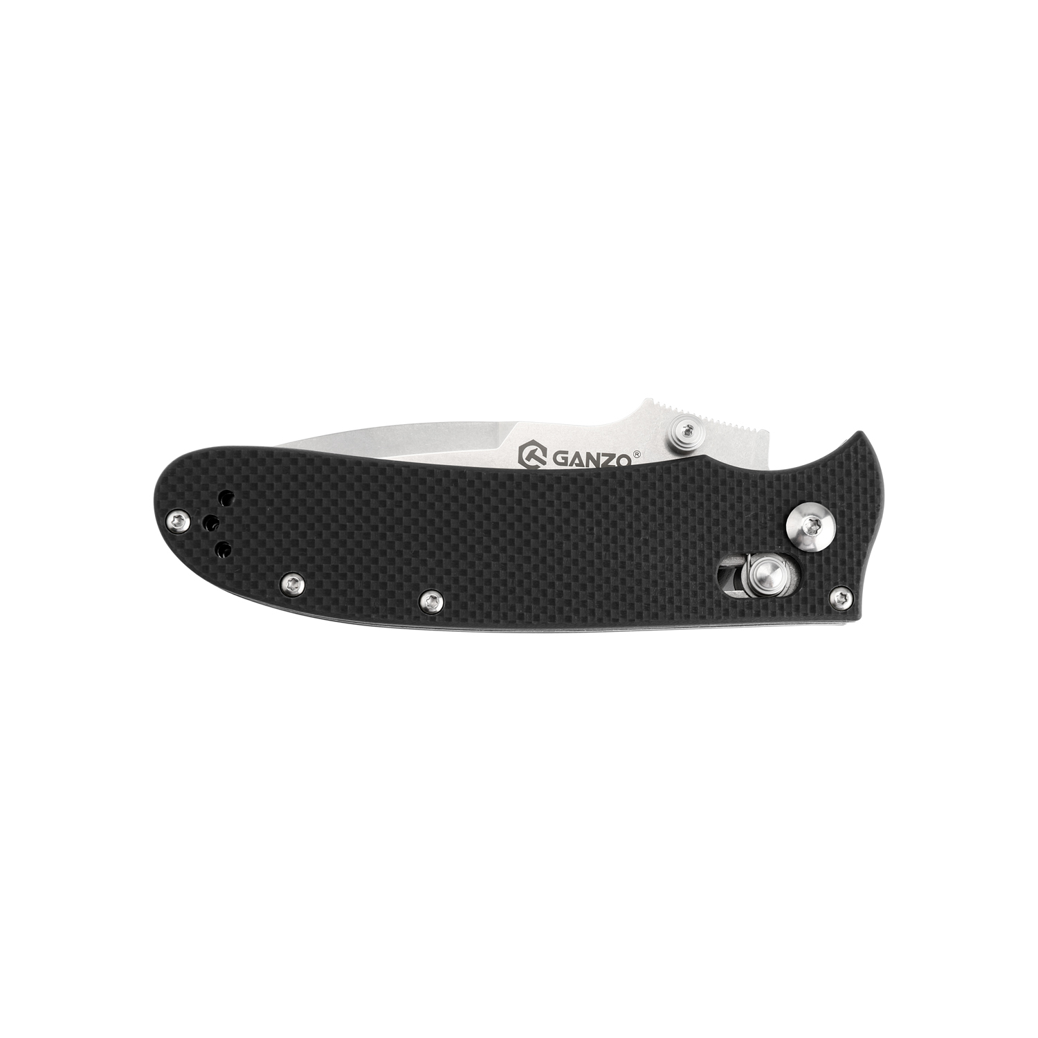 фото Складной нож ganzo d704-bk, сталь d2, рукоять g10, черный