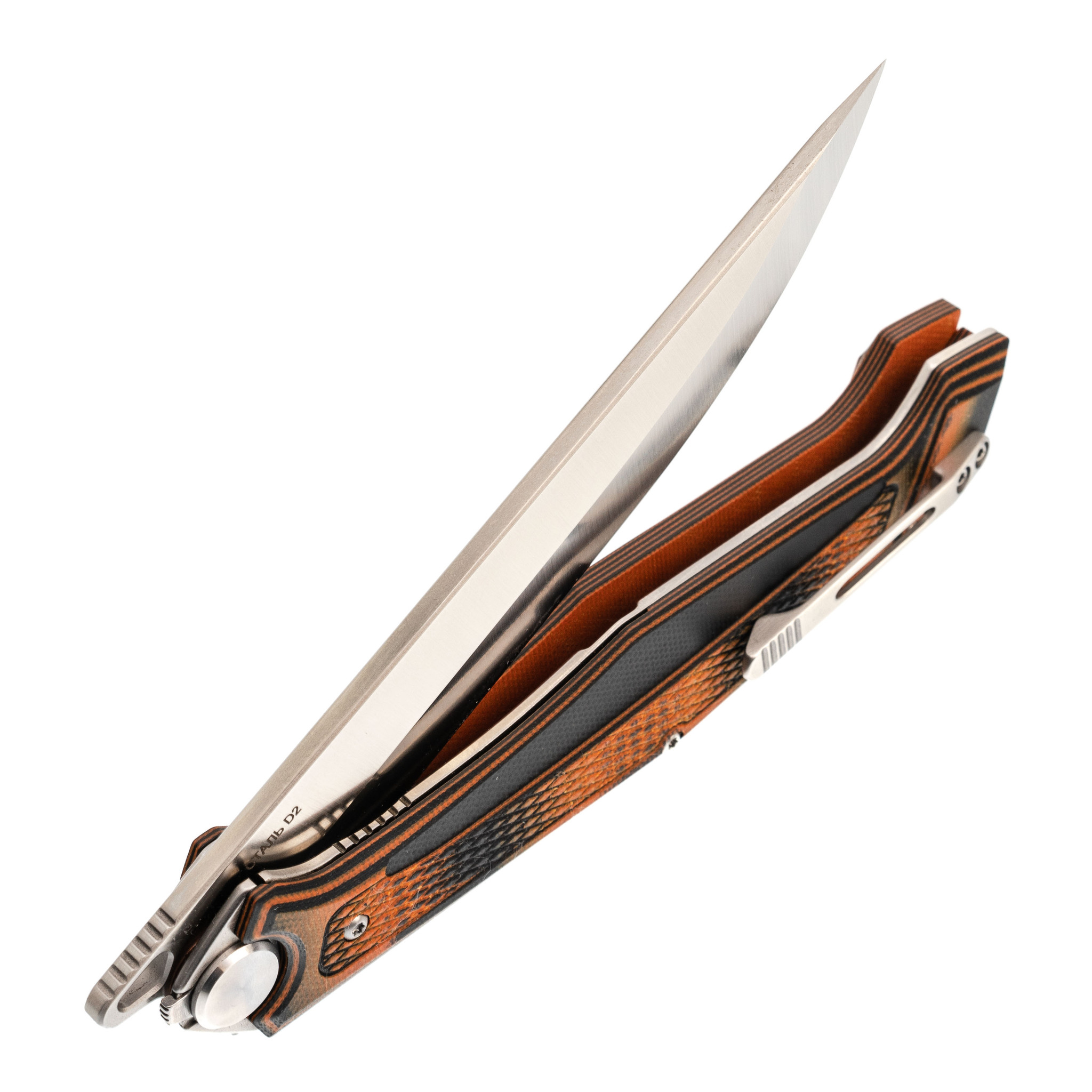 Складной нож Сканди, сталь D2, рукоять G10 - фото 4