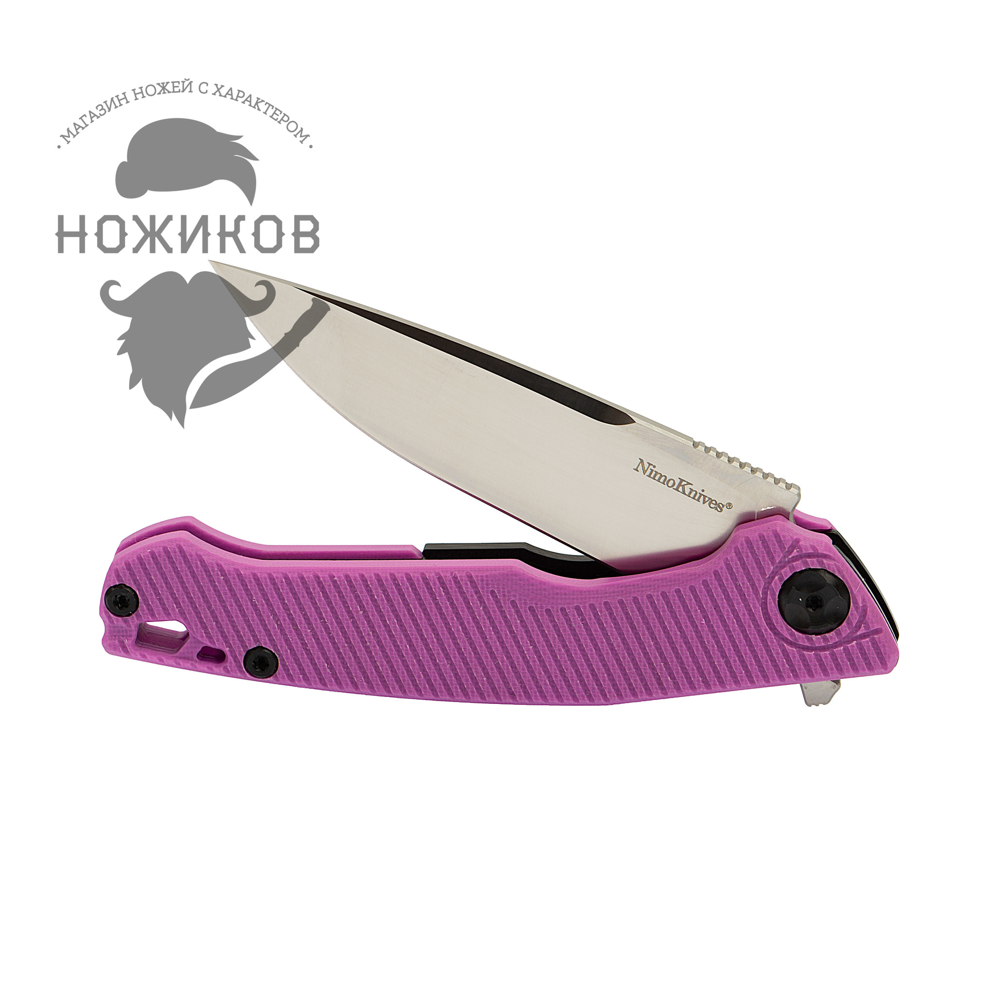 Складной нож Nimo Proletarlan, сталь 9Cr18MoV, розовый - фото 7
