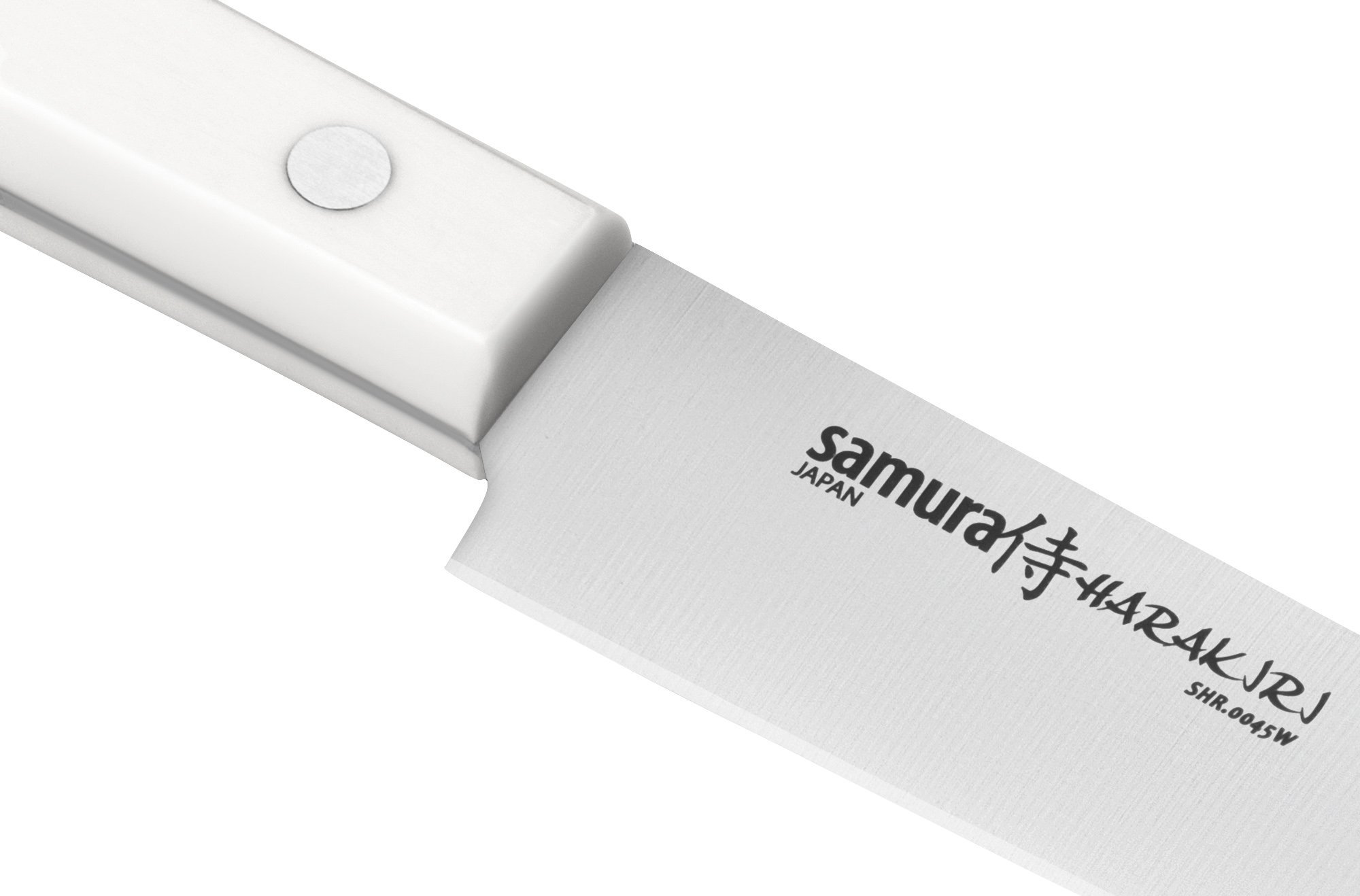 Нож кухонный для тонкой нарезки Samura "Harakiri" (SHR-0045W) 196 мм, сталь AUS-8, рукоять ABS пластик, белый от Ножиков