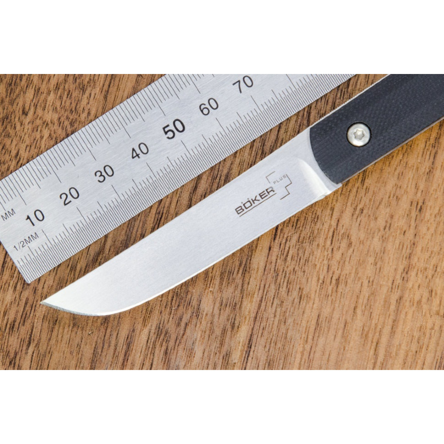 Складной нож Wasabi G10 - Boker Plus 01BO630, лезвие сталь 440C Satin, рукоять стеклотекстолит G-10, чёрный - фото 2