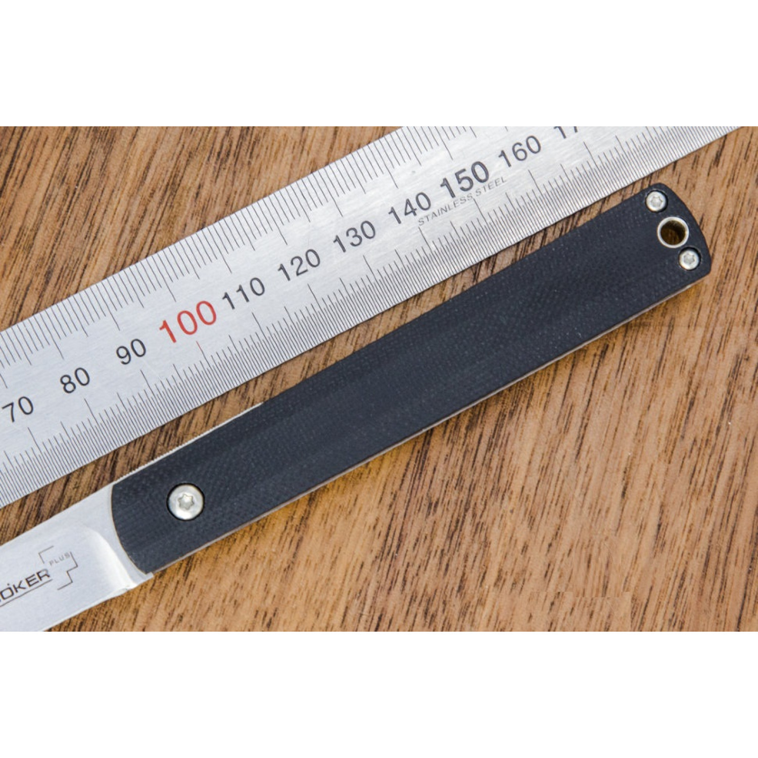 Складной нож Wasabi G10 - Boker Plus 01BO630, лезвие сталь 440C Satin, рукоять стеклотекстолит G-10, чёрный - фото 3