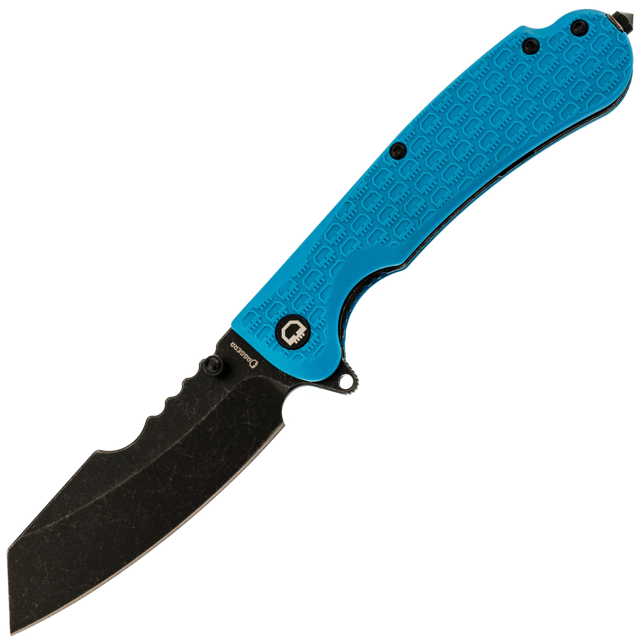 Складной нож Daggerr Rhino Blue BW, сталь 8Cr14MoV, рукоять FRN