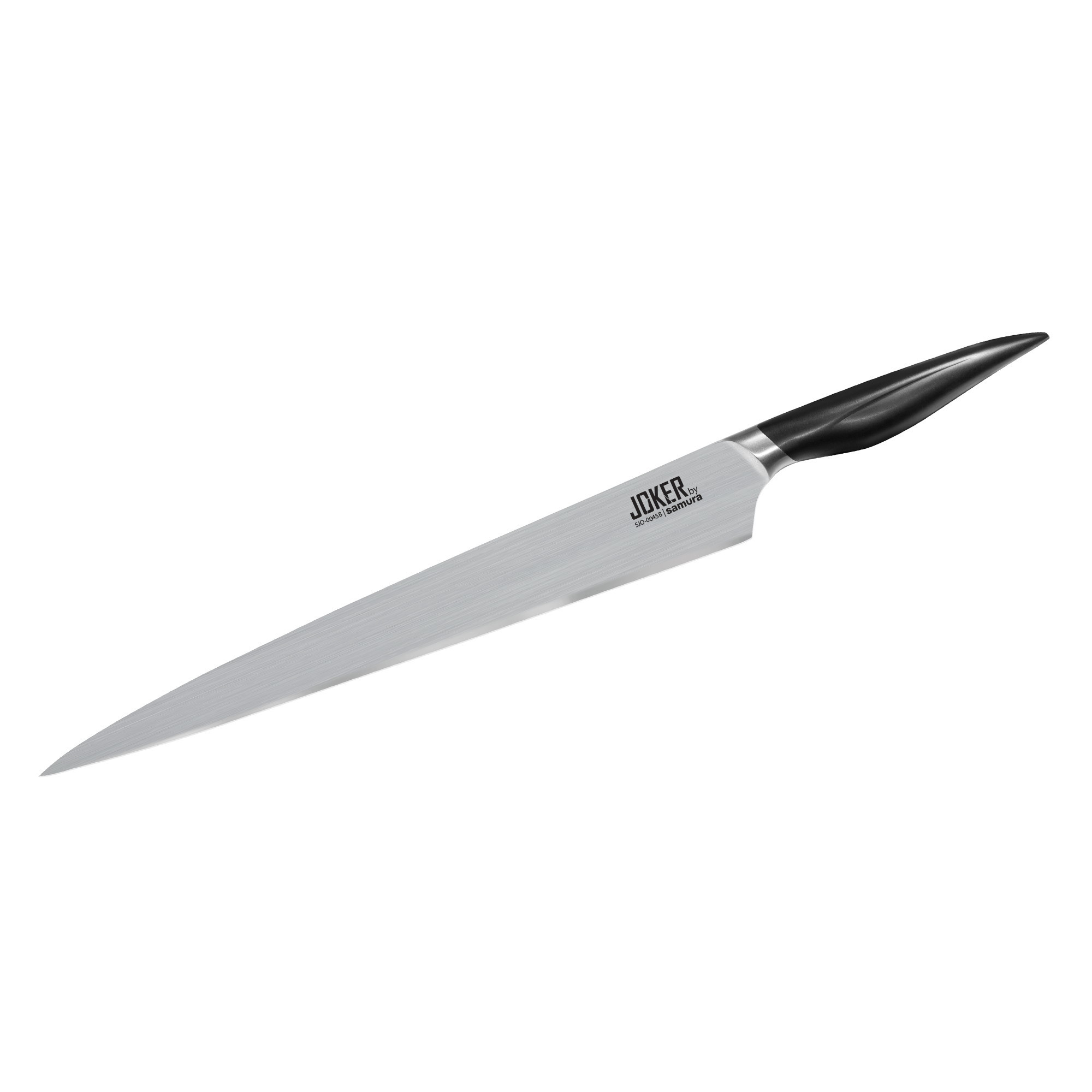 Нож кухонный слайсер Samura Joker 297 мм, сталь AUS-8, рукоять АБС-пластик чёрный