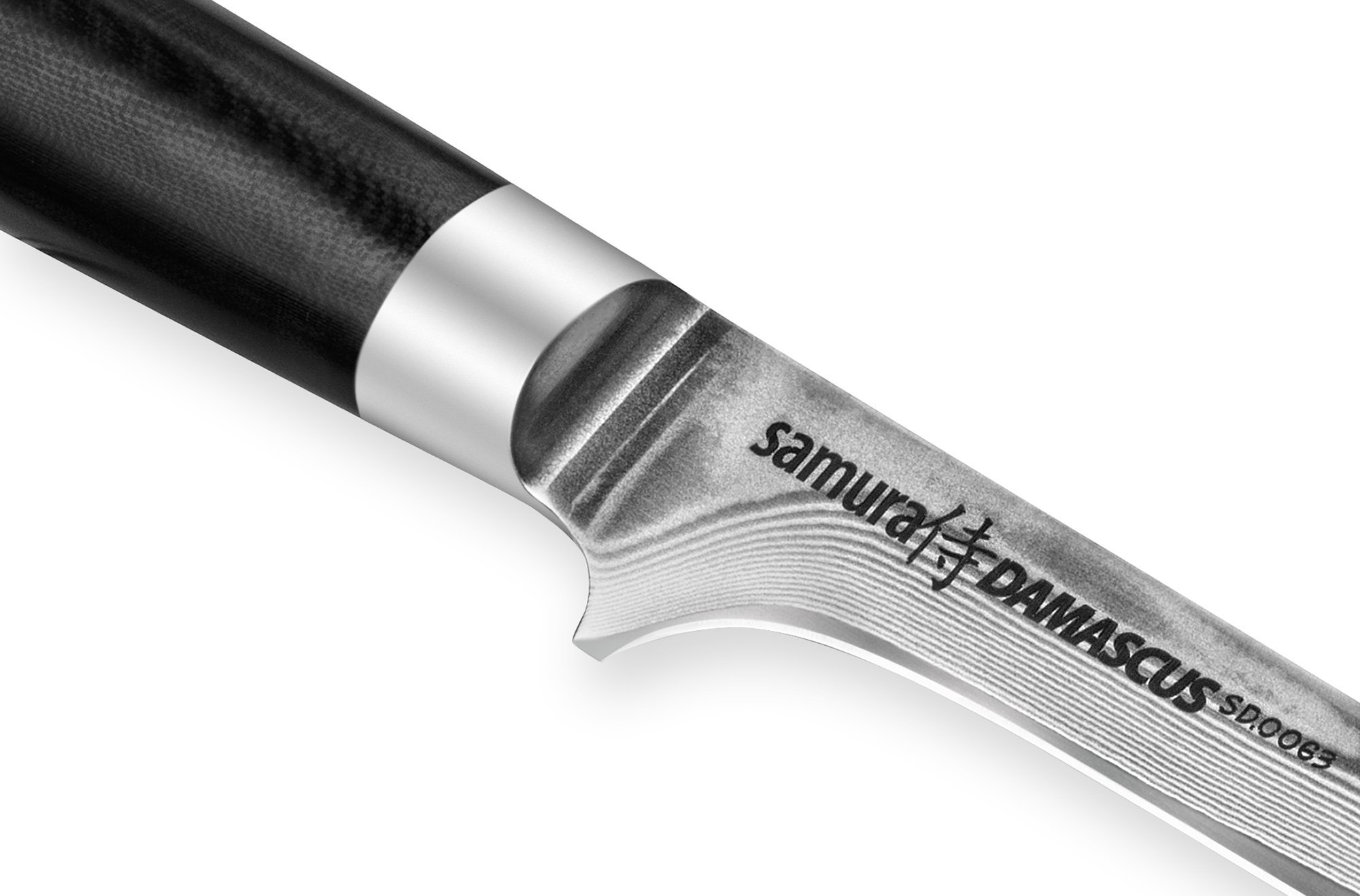 Нож кухонный обвалочный Samura Damascus SD-0063/Y, сталь VG-10/дамаск, рукоять стеклотекстолит - фото 2