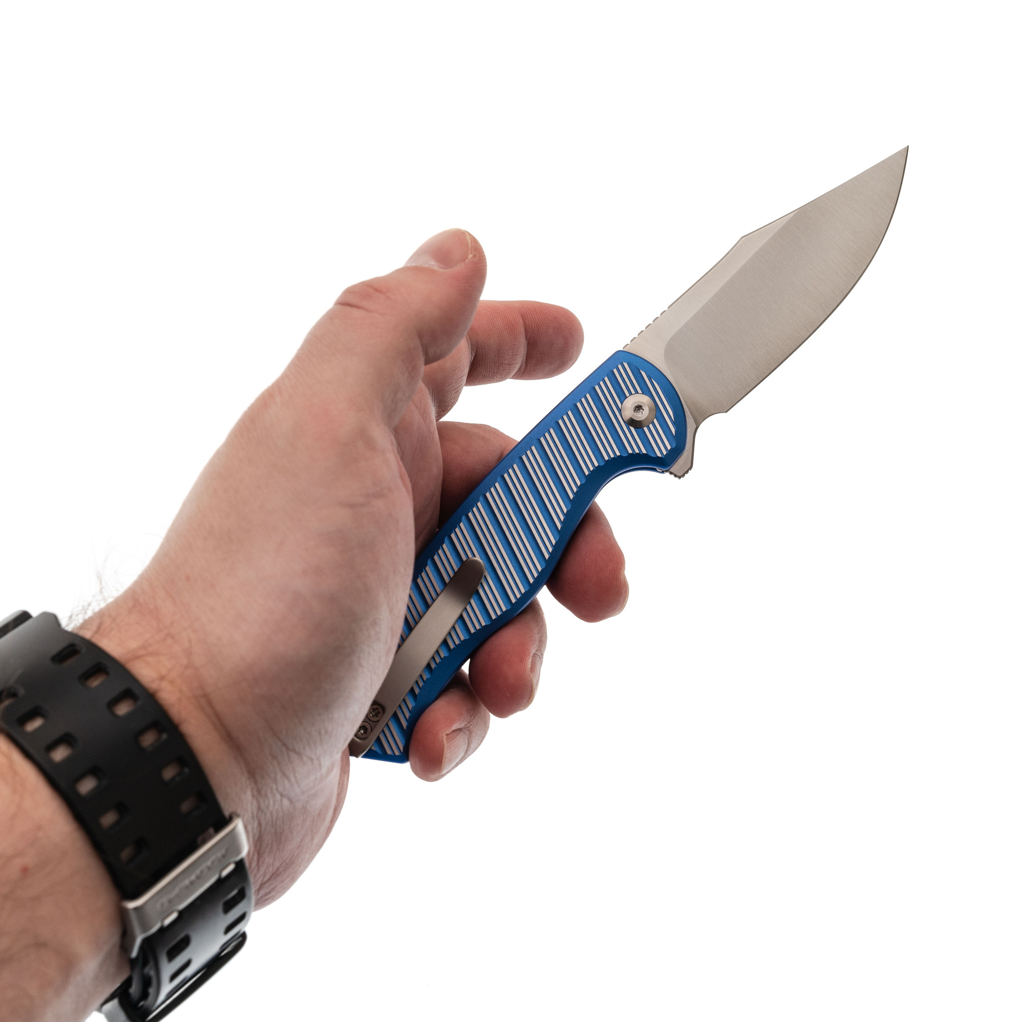 Складной нож Civivi Stormhowl, сталь Nitro-V, рукоять алюминий, синий - фото 5
