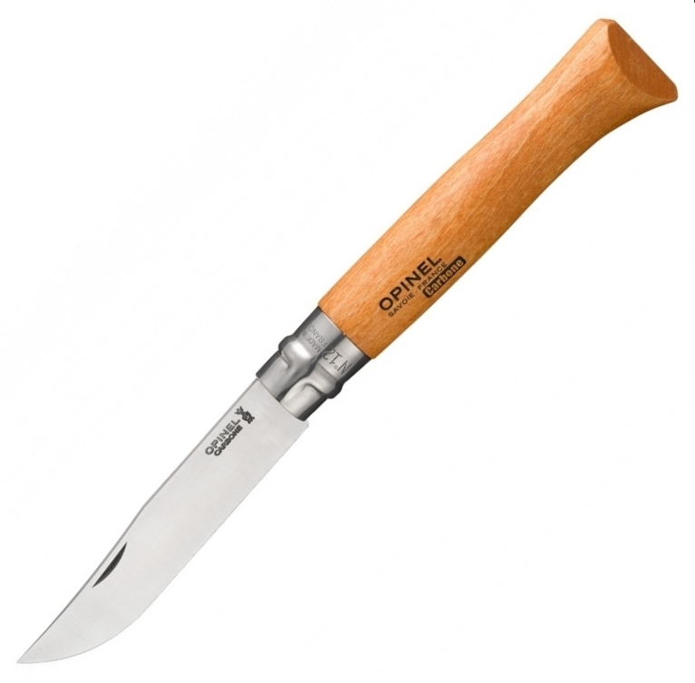Нож складной Opinel №12 VRN Carbon Tradition, сталь AFNOR XC90 Carbon Steel, рукоять бук, 113120 складной нож we knife esprit marble carbon cpm 20cv