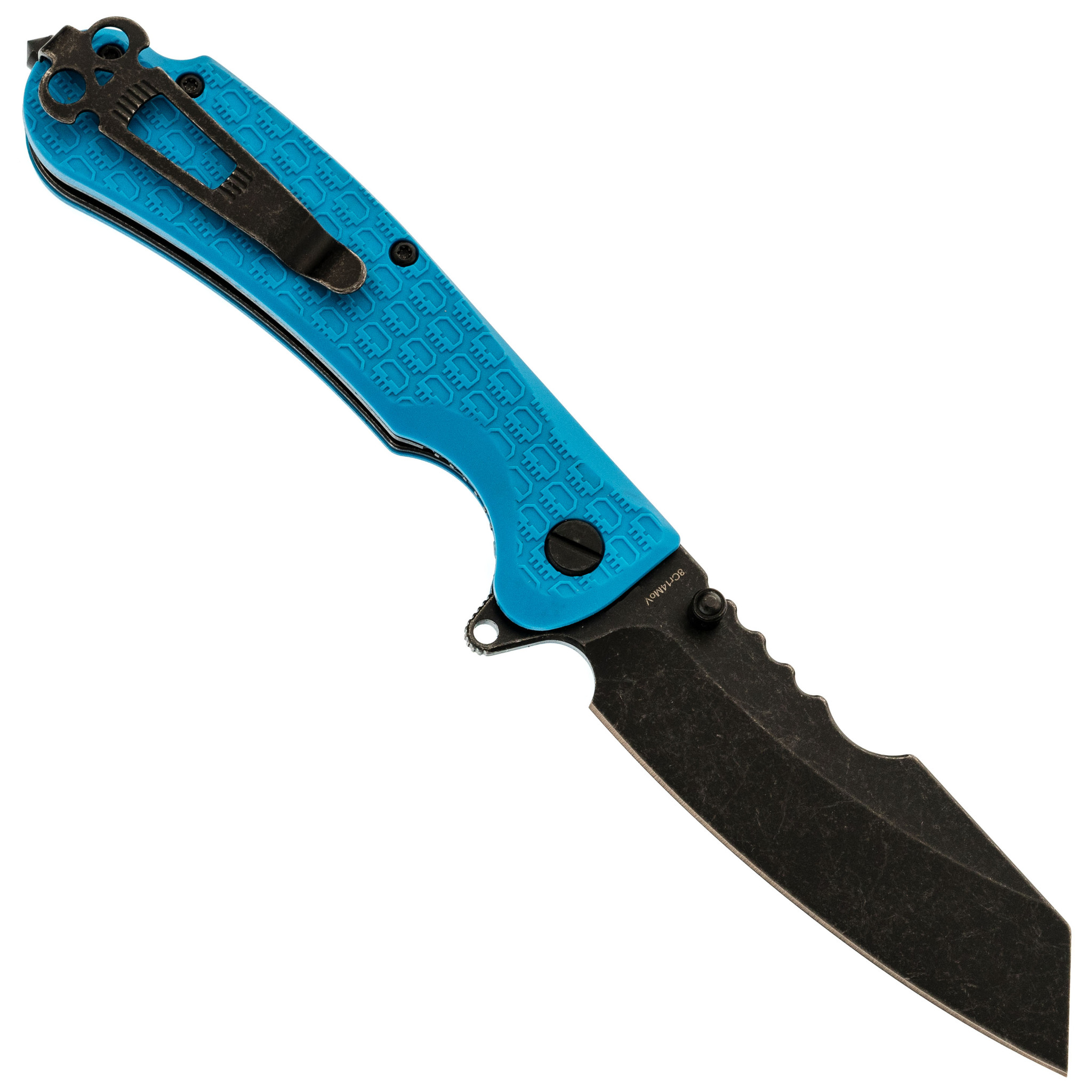 Складной нож Daggerr Rhino Blue BW, сталь 8Cr14MoV, рукоять FRN - фото 3
