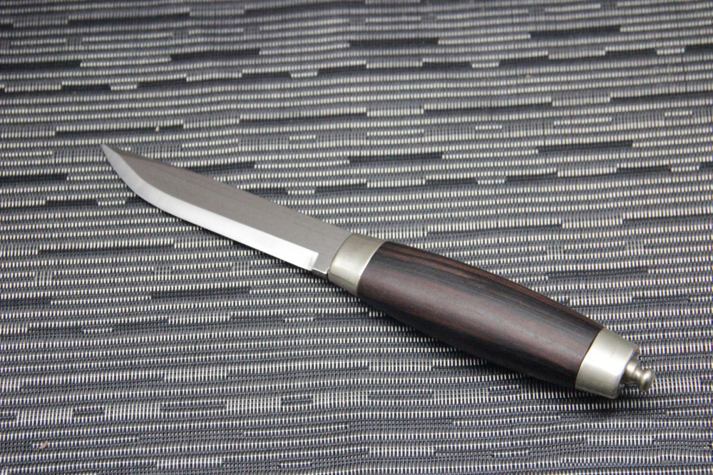Нож с фиксированным клинком Brusletto Granbit, сталь Sandvik 12C27, рукоять карельская береза от Ножиков