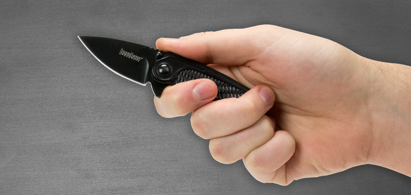Складной полуавтоматический нож Kershaw Spoke K1313BLK, сталь 4Cr14, рукоять нержавеющая сталь - фото 9