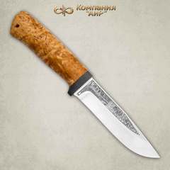 Фото Нож Турист, карельская береза, 95х18