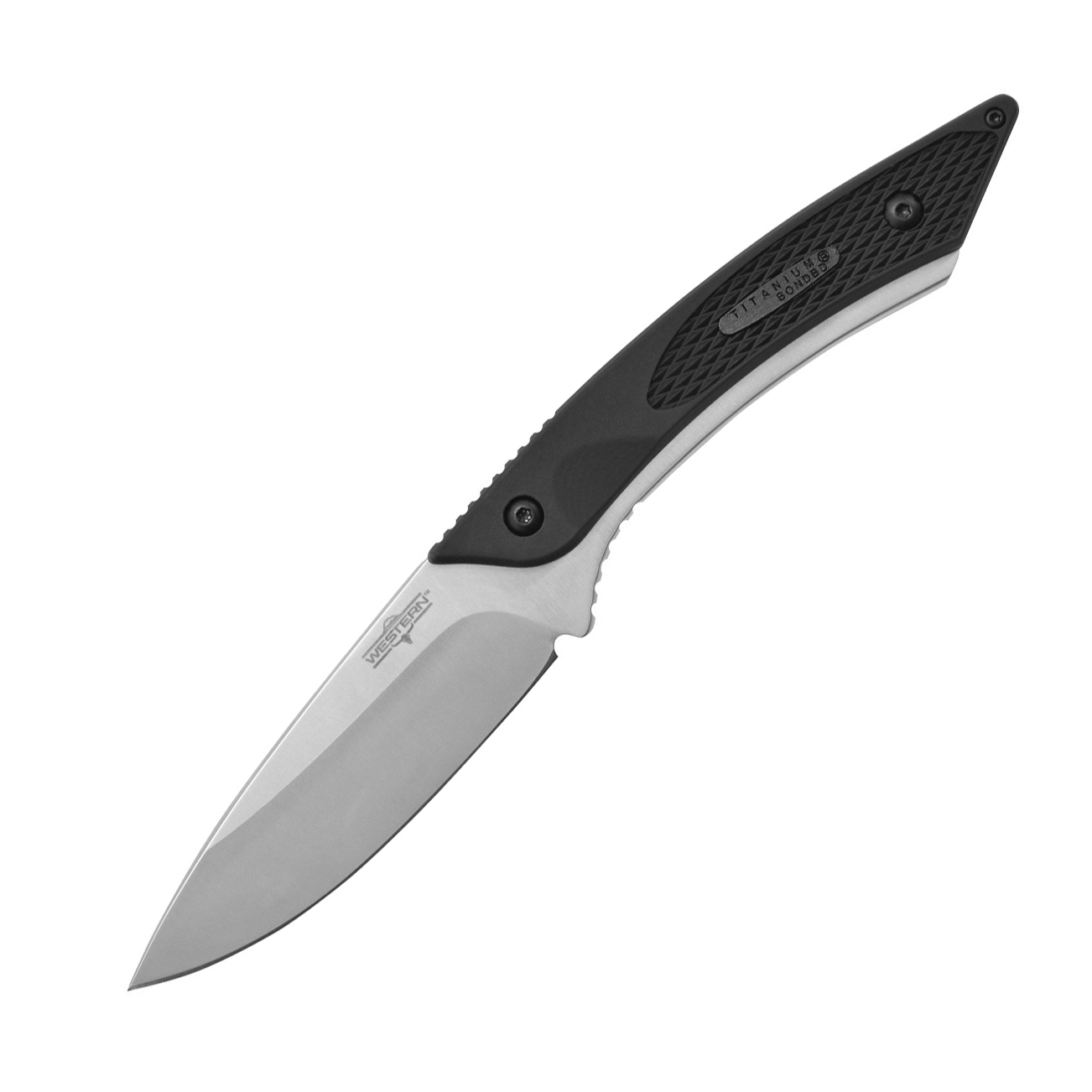 фото Нож с фиксированным клинком camillus western coil, сталь 420, рукоять zytel®, чёрный