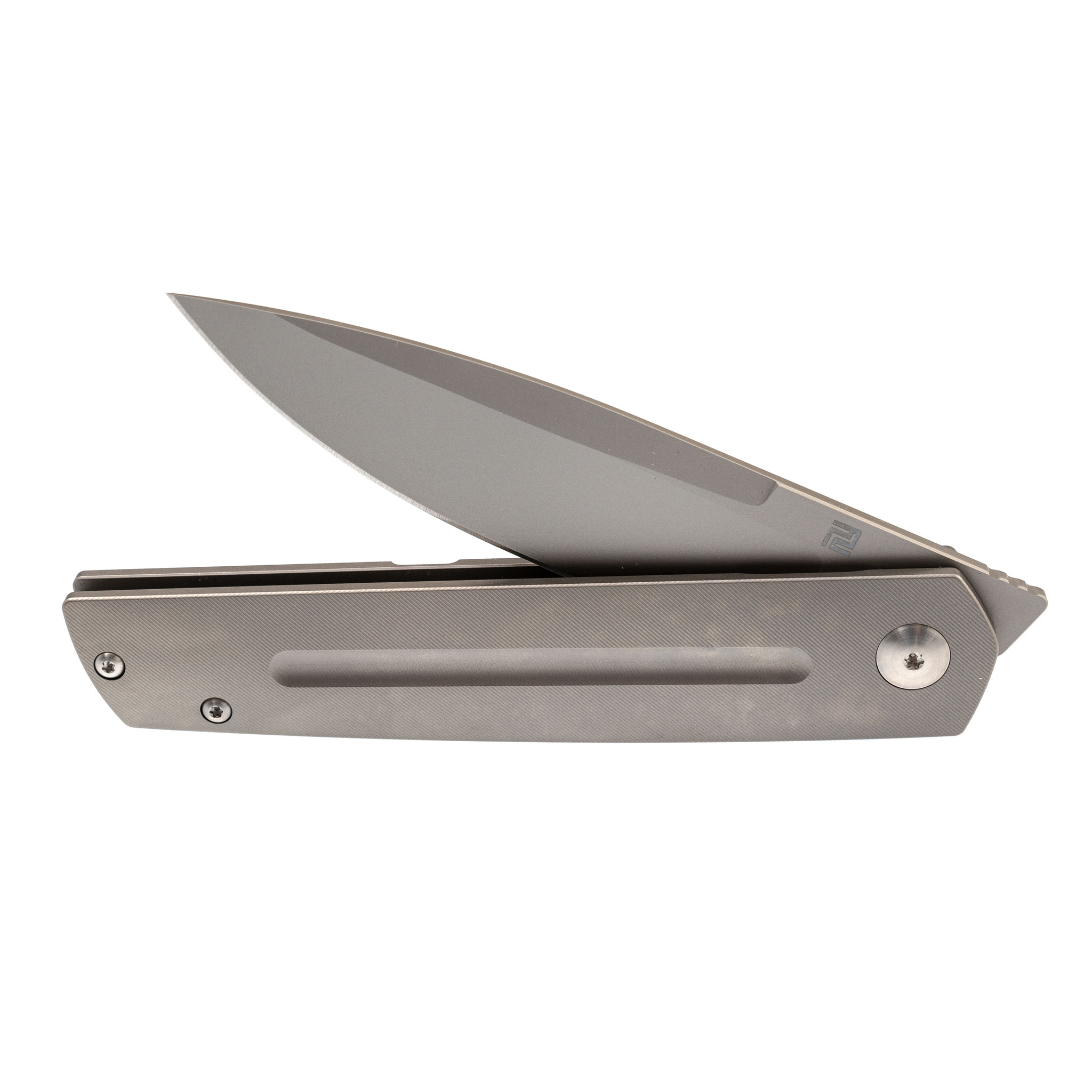 фото Складной нож artisan sirius, сталь s35vn, рукоять titanium artisan cutlery