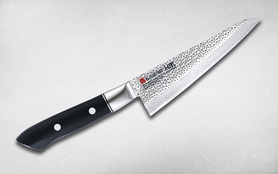 Нож кухонный универсальный Hammer Utility 140 мм, Kasumi, 72014, сталь VG-10, полимер, чёрный