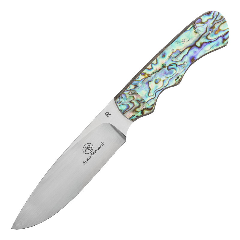 Нож с фиксированным клинком Arno Bernard Cheetah, сталь N690, рукоять abalone