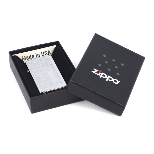 Зажигалка ZIPPO Slim® Venetian® с покрытием High Polish Chrome от Ножиков
