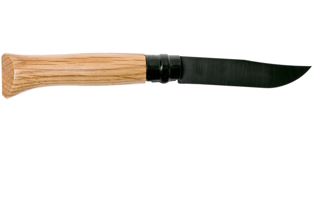 Нож складной Opinel N°08 Black Oak, сталь Sandvik 12C27 Black PVD-Coating, рукоять дуб, 002172 от Ножиков