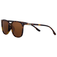 Фото Очки солнцезащитные ZIPPO, унисекс, коричневые, оправа из поликарбоната