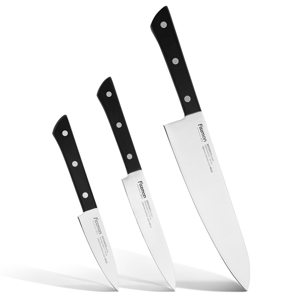 Набор из 3-х кухонных ножей Fissman Matsumoto
