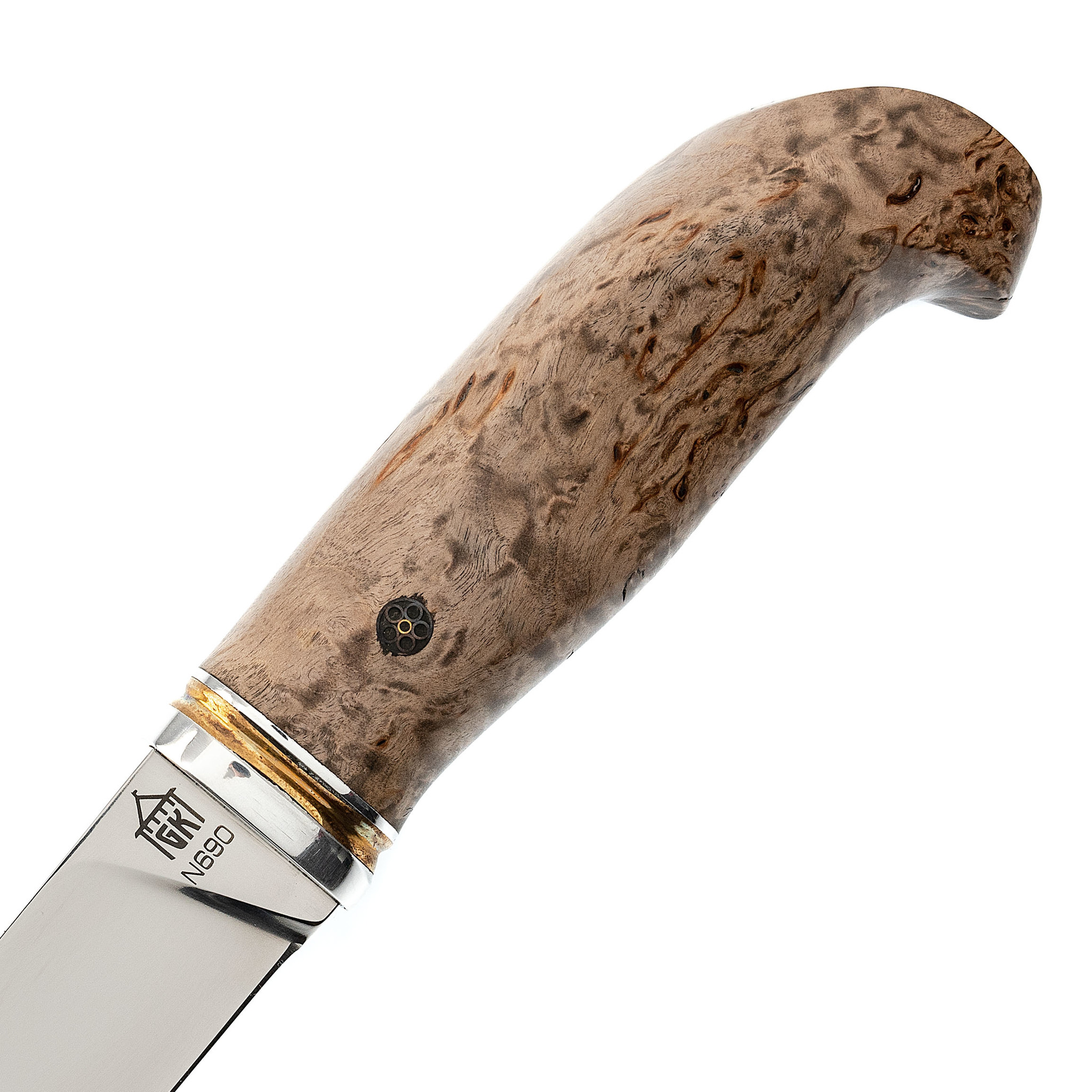 Нож Пукко малый ромб, сталь N690, карельская береза - фото 3