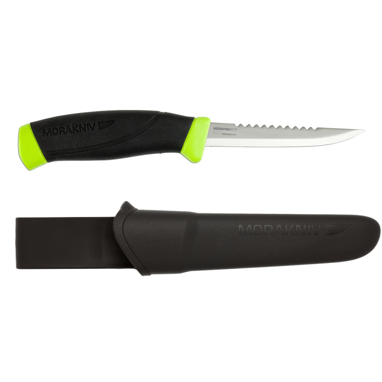 фото Нож с фиксированным лезвием morakniv fishing comfort scaler 098, сталь sandvik 12c27, рукоять резина/пластик