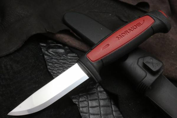 фото Нож с фиксированным лезвием morakniv pro c, углеродистая сталь, рукоять резина/пластик