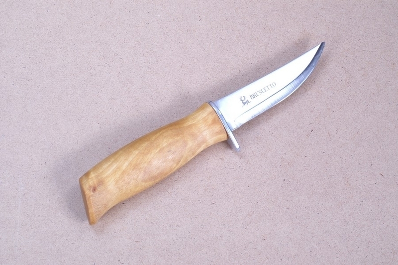 Нож с фиксированным клинком Brusletto Speider Scouts, сталь 1. 4116, рукоять карельская береза от Ножиков