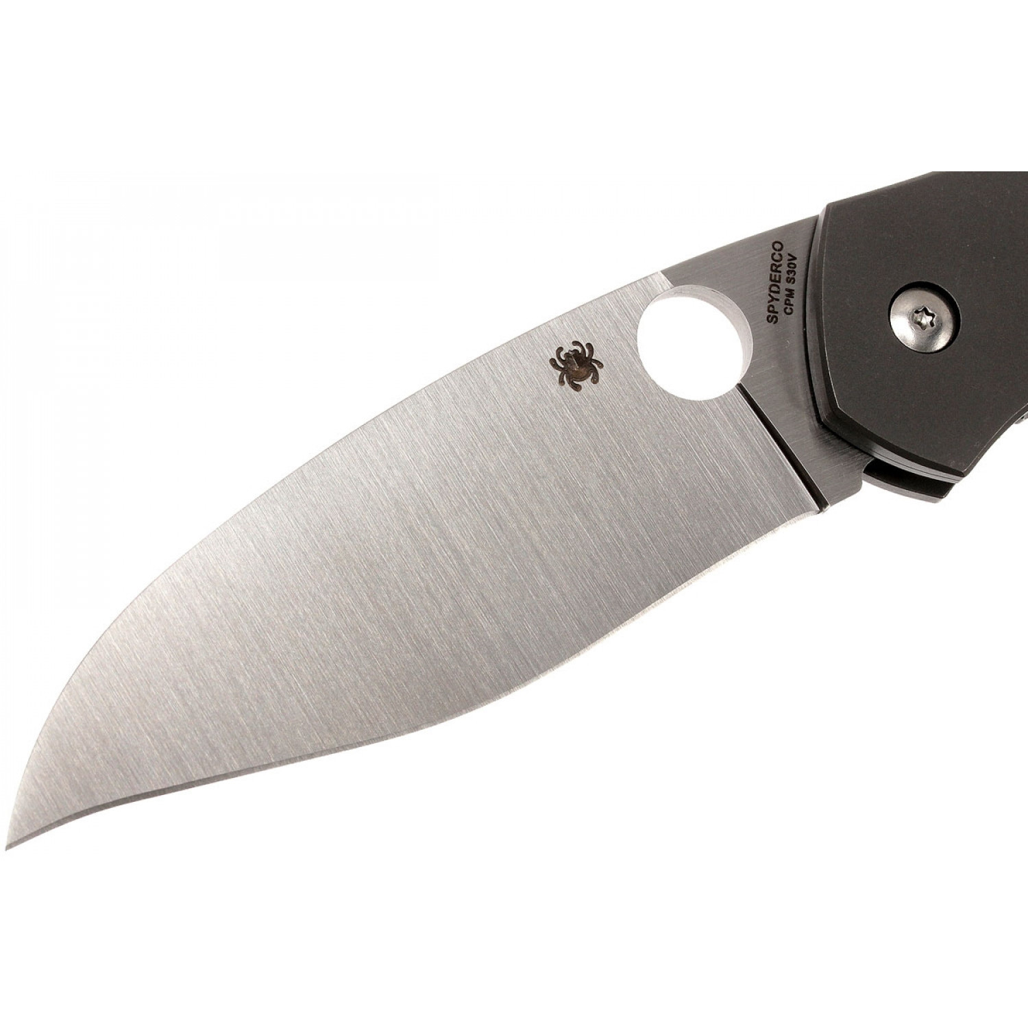 Нож складной Myrtle - Spyderco C194CFTIP, сталь CPM® S30V Satin Plain, рукоять титан/карбон - фото 8