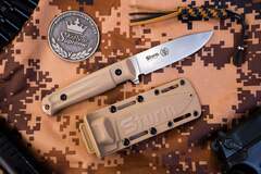 Фото Тактический нож Kizlyar Supreme Sturm, сталь AUS-10Co, рукоять G10, песочный