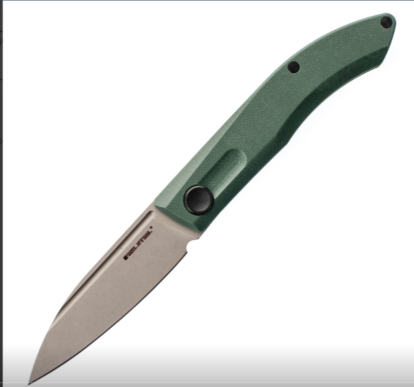 Складной нож Stella Green RealSteel, сталь VG-10, рукоять G10, уценка