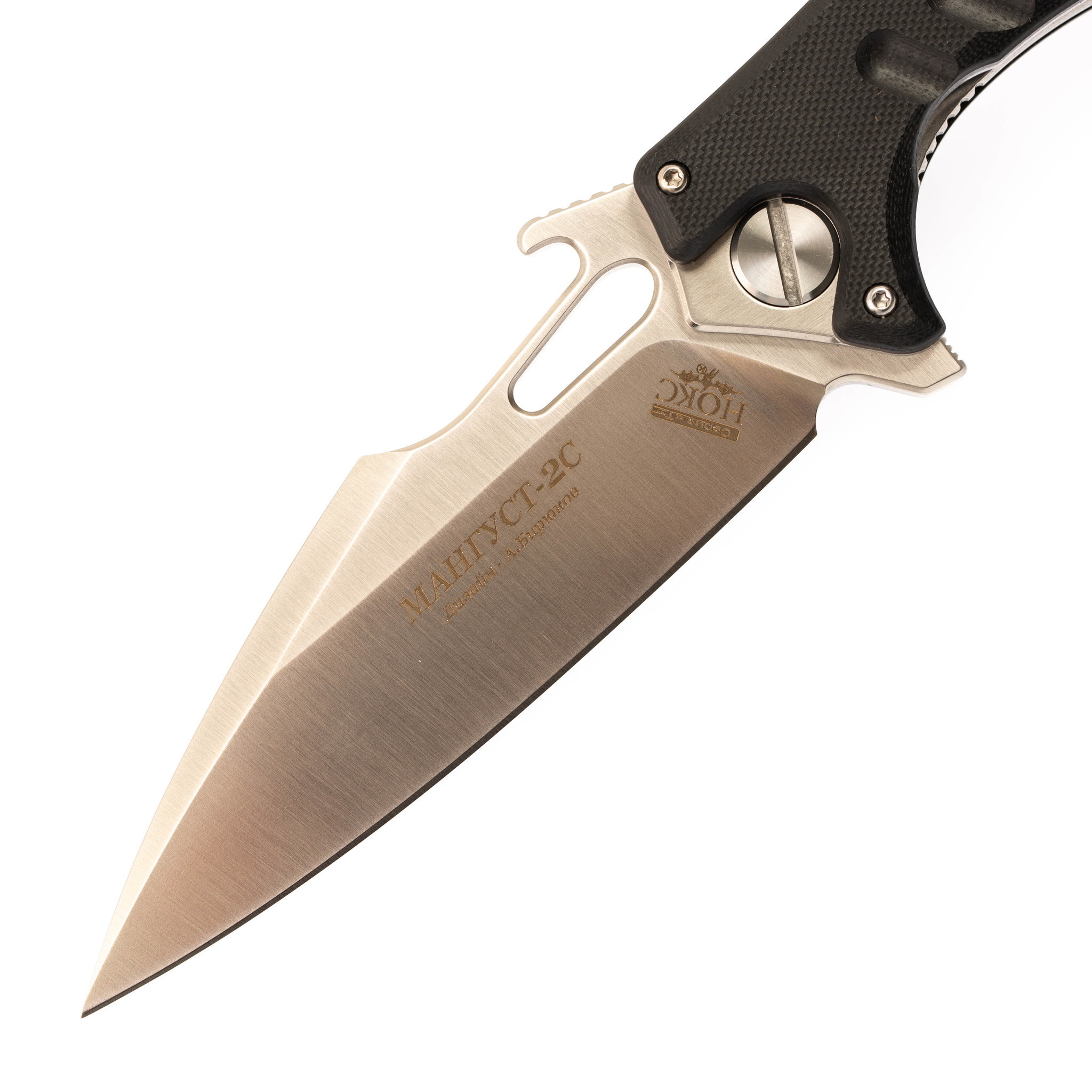 Нож Мангуст-2С, сталь D2, рукоять G10 черный - фото 2