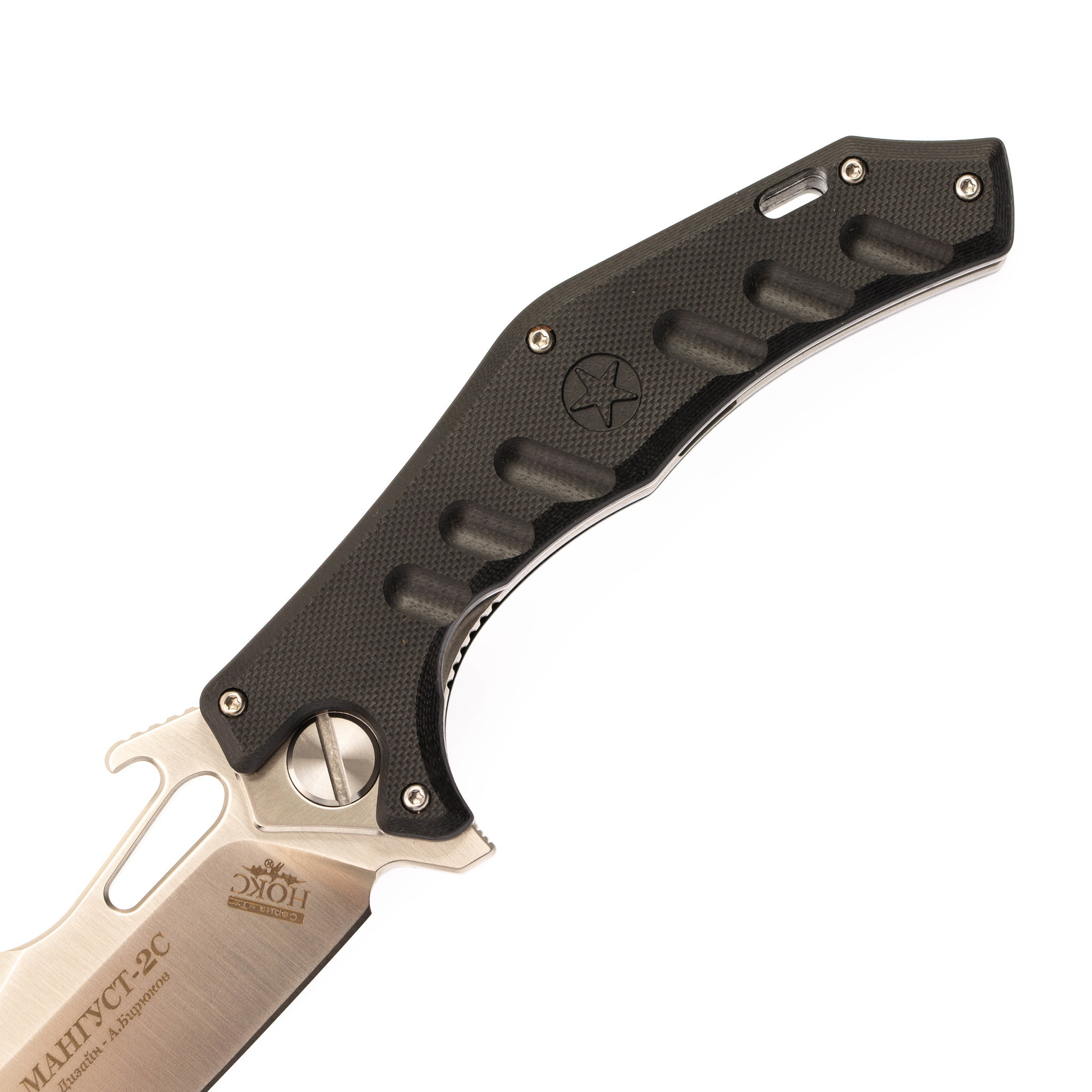Нож Мангуст-2С, сталь D2, рукоять G10 черный - фото 3