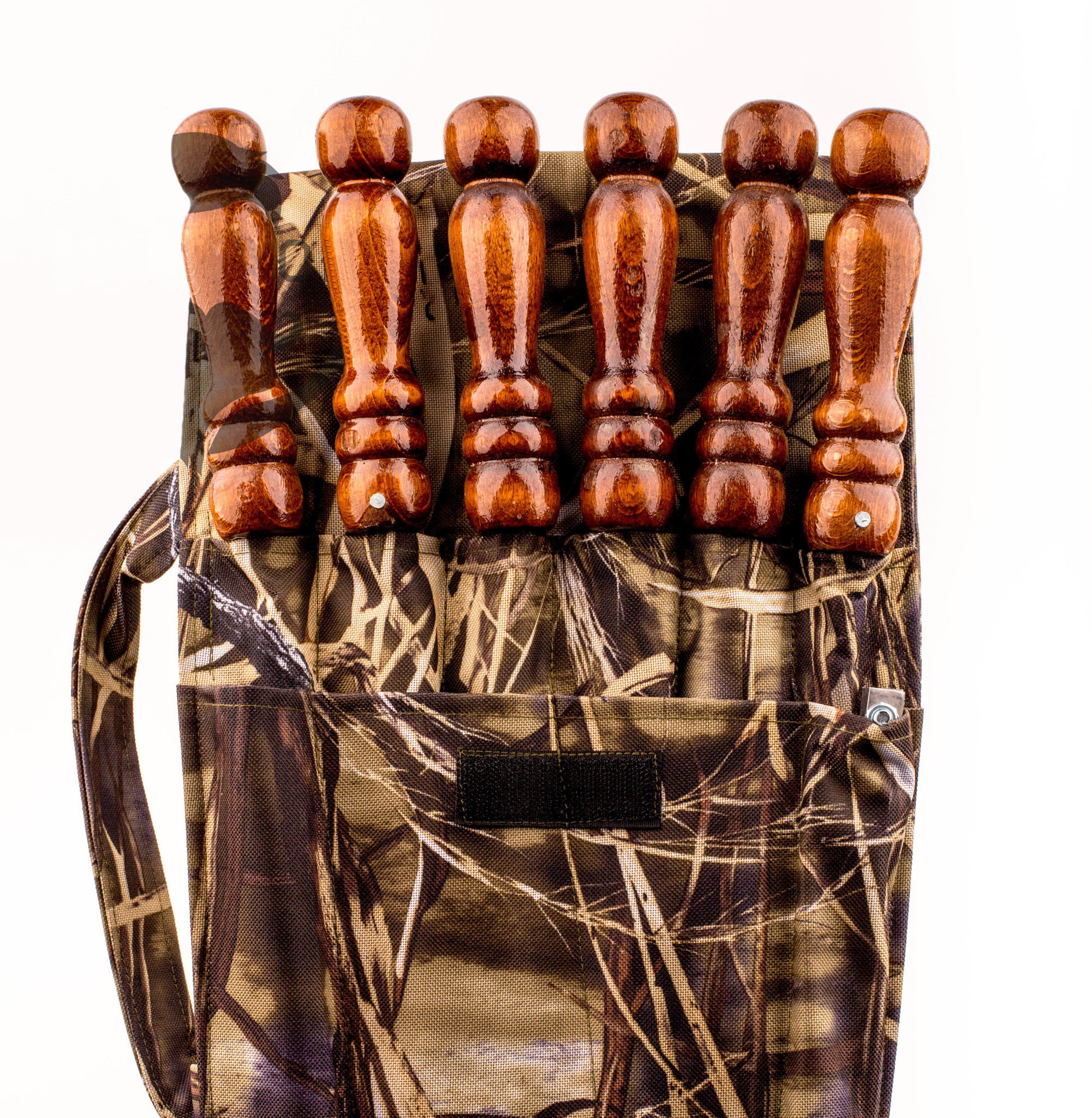фото Набор из 6-ти шампуров с мангалом "шар", в чехле шашлычные наборы