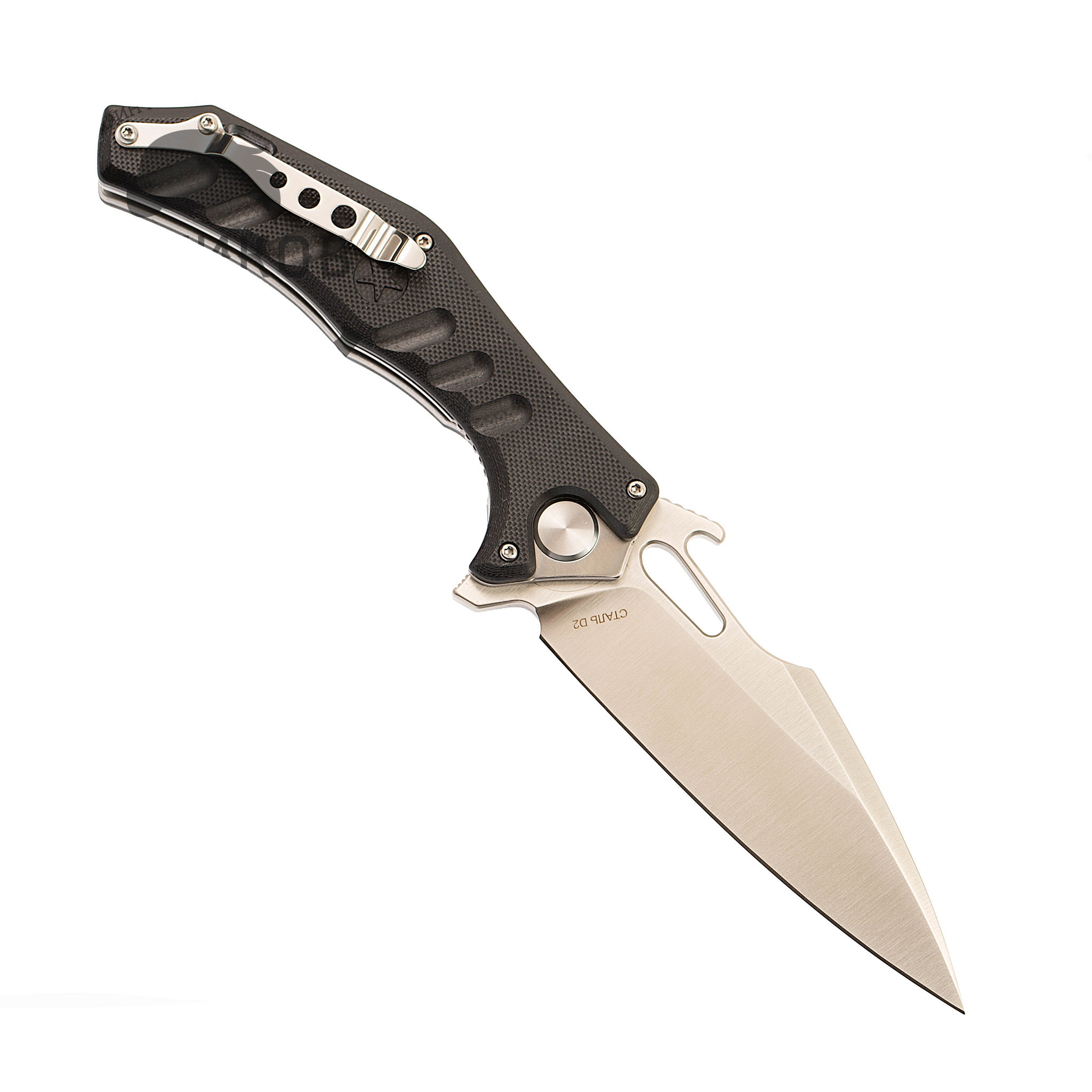 Нож Мангуст-2С, сталь D2, рукоять G10 черный - фото 4