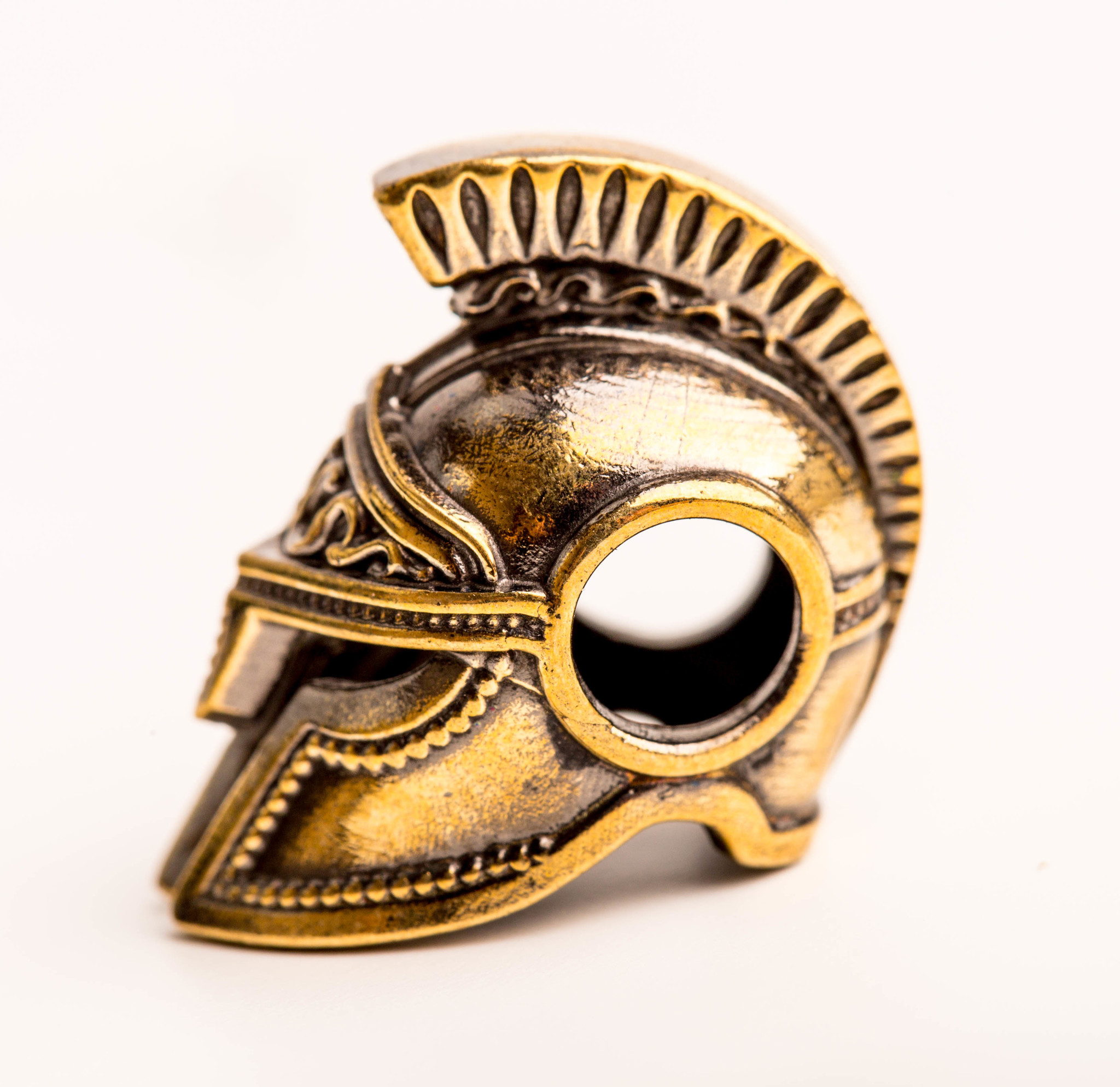 Бусина Спартанский шлем, бронза от Ножиков