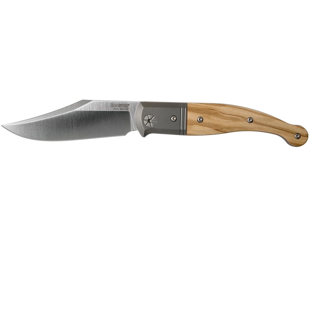 Складной нож LionSteel Gitano, сталь Niolox, рукоять Olive - фото 2