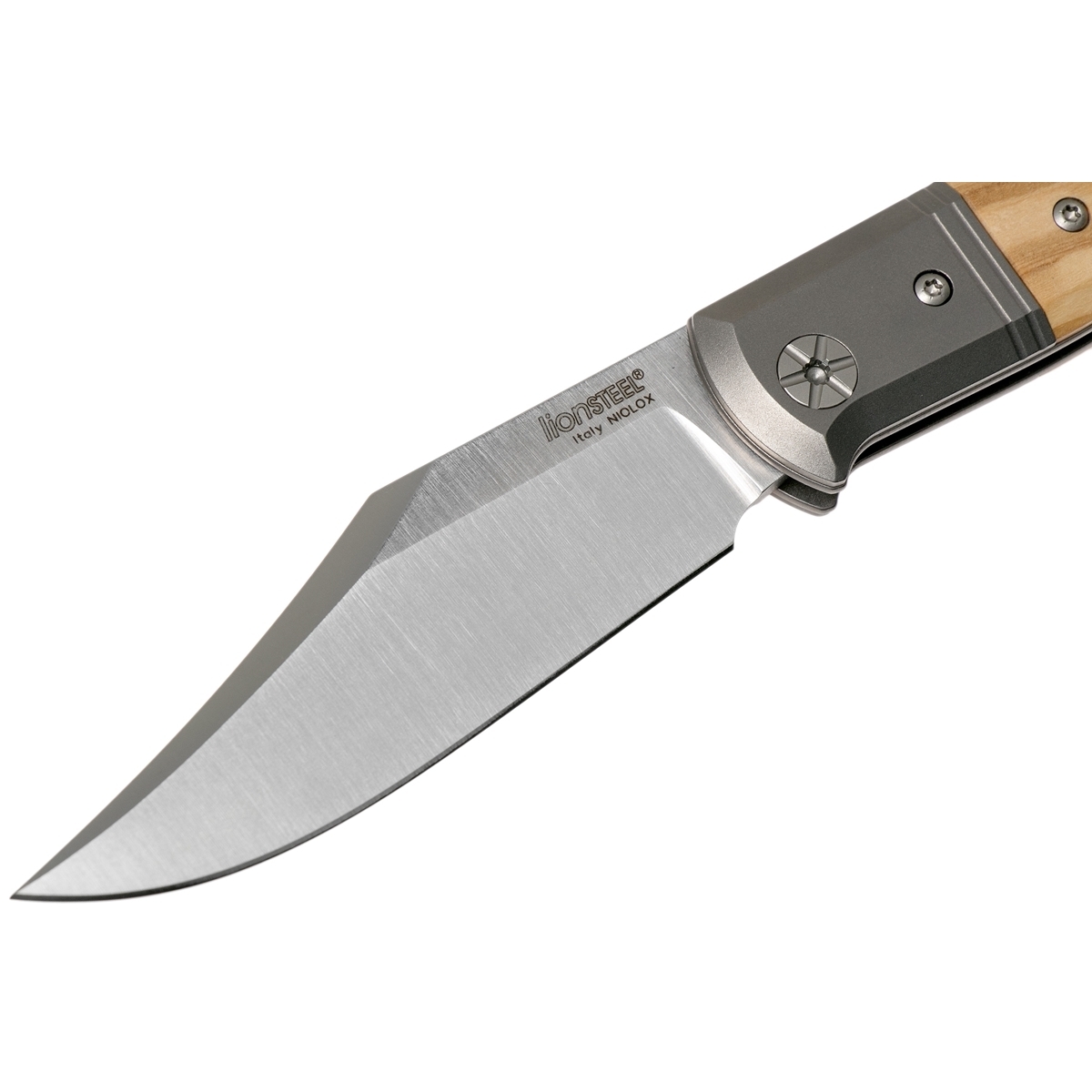 Складной нож LionSteel Gitano, сталь Niolox, рукоять Olive - фото 4