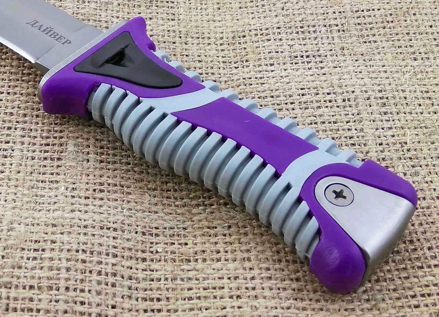 Нож подводный с пластиковыми ножнами на бедро Дайвер, H-118S от Ножиков