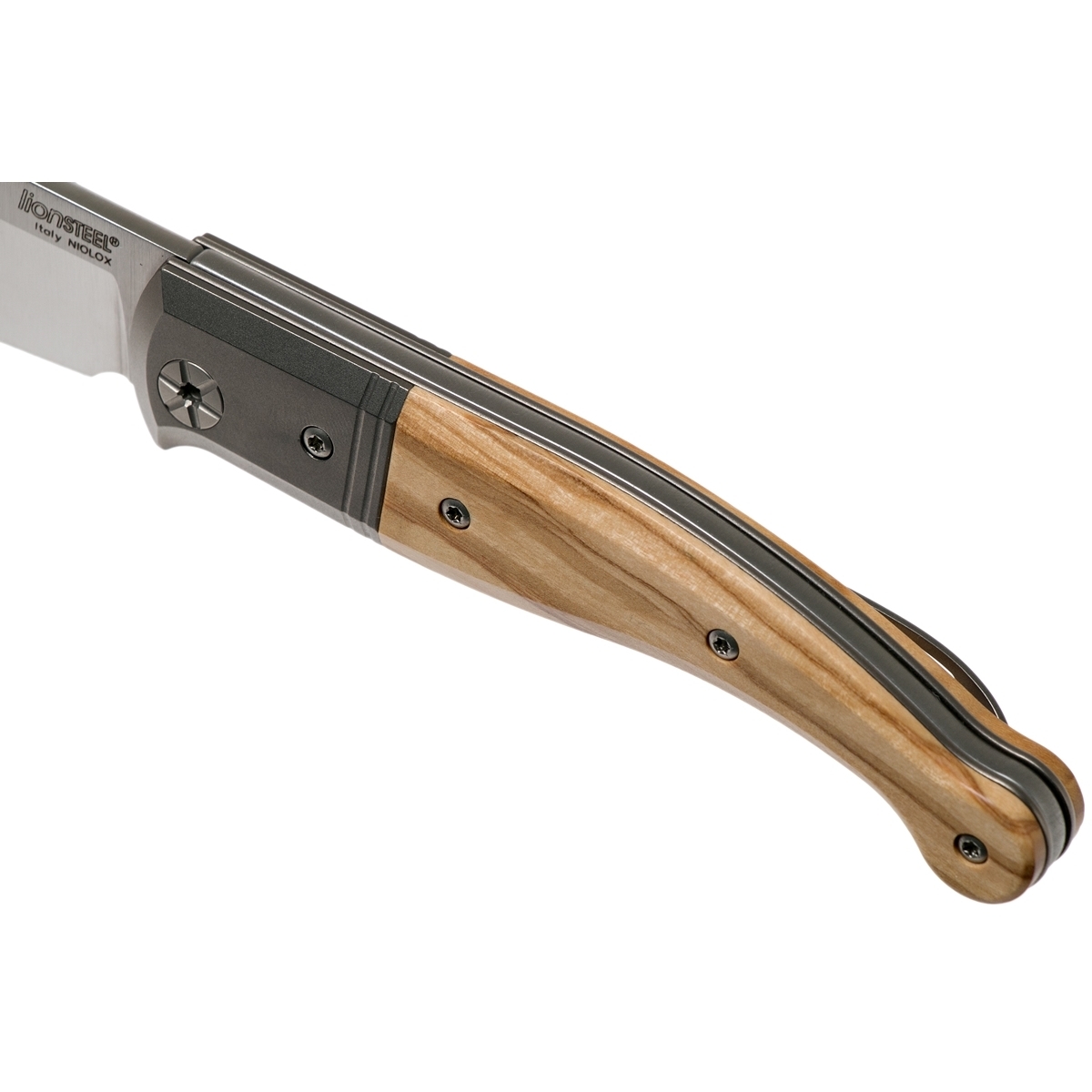 Складной нож LionSteel Gitano, сталь Niolox, рукоять Olive - фото 8