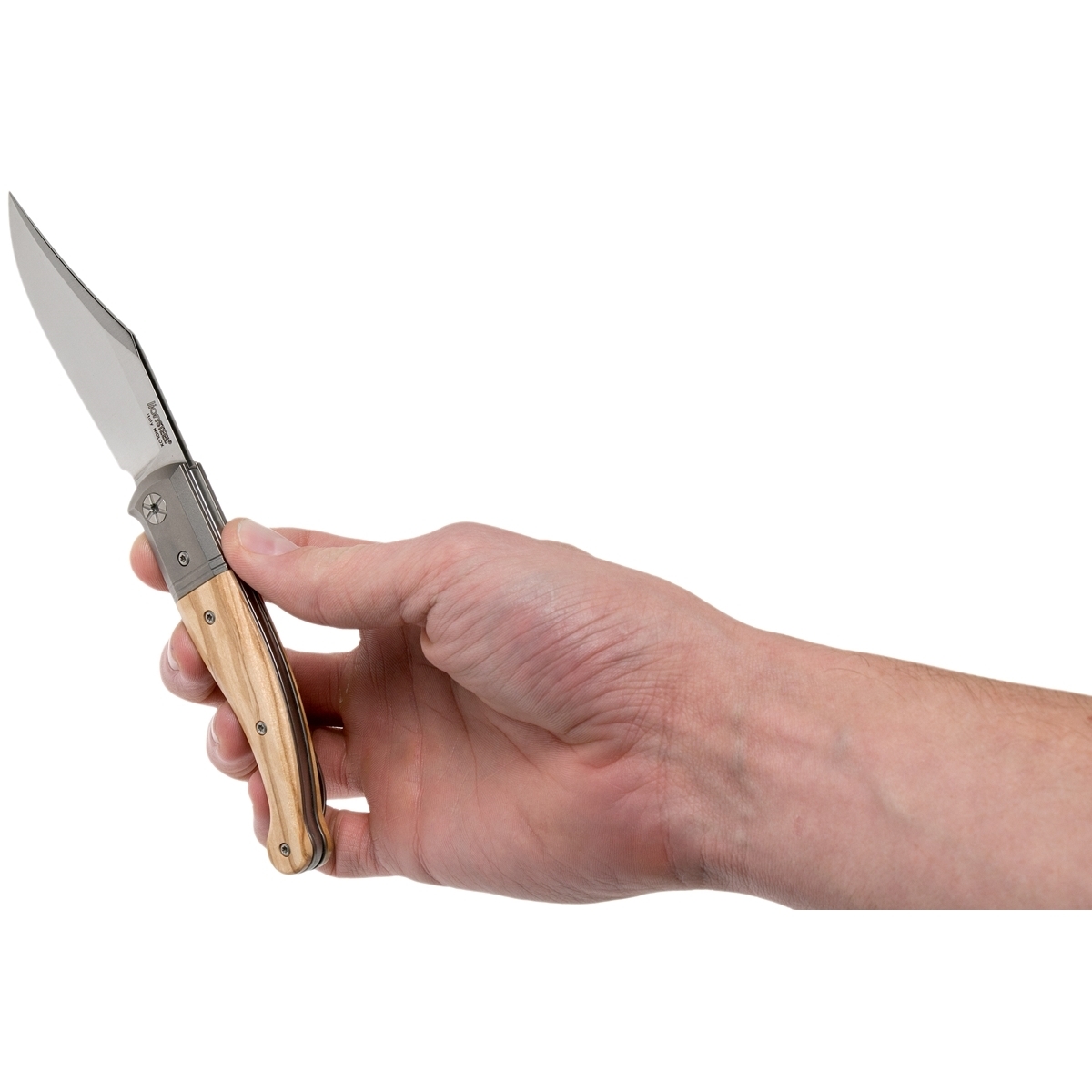 Складной нож LionSteel Gitano, сталь Niolox, рукоять Olive - фото 9