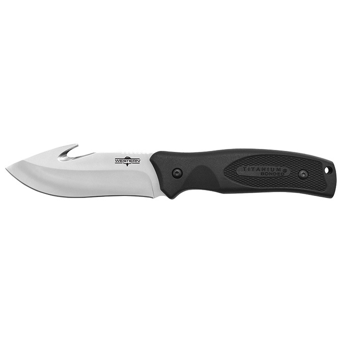 Нож Western 9.25" Black River Titanium Bonded Gut Hook Fixed Blade Knife от Ножиков