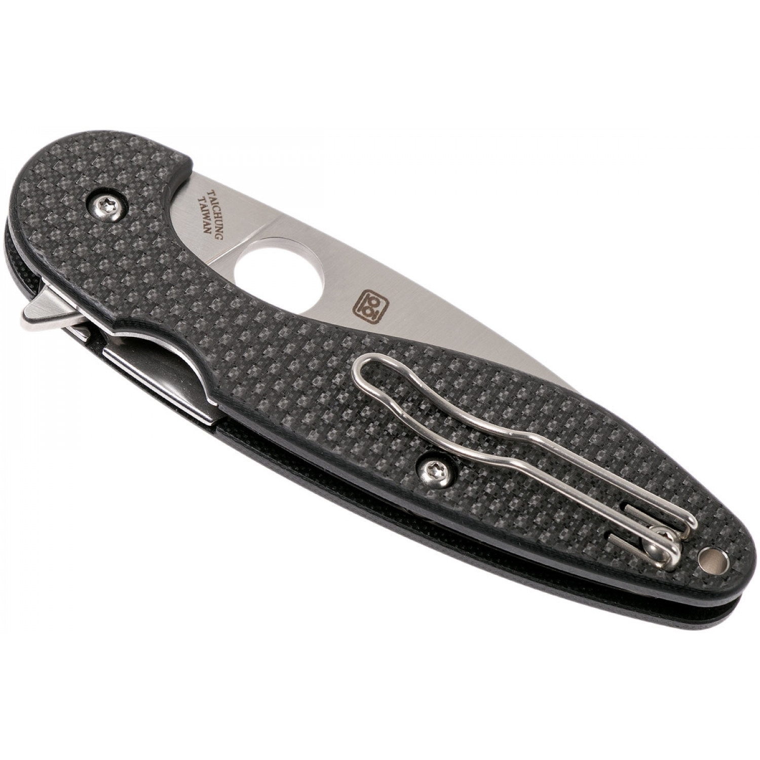 Складной нож Spyderco Sliverax 228CFP, сталь CPM® S30V Satin Plain, рукоять карбон/стеклотекстолит G10, чёрный от Ножиков