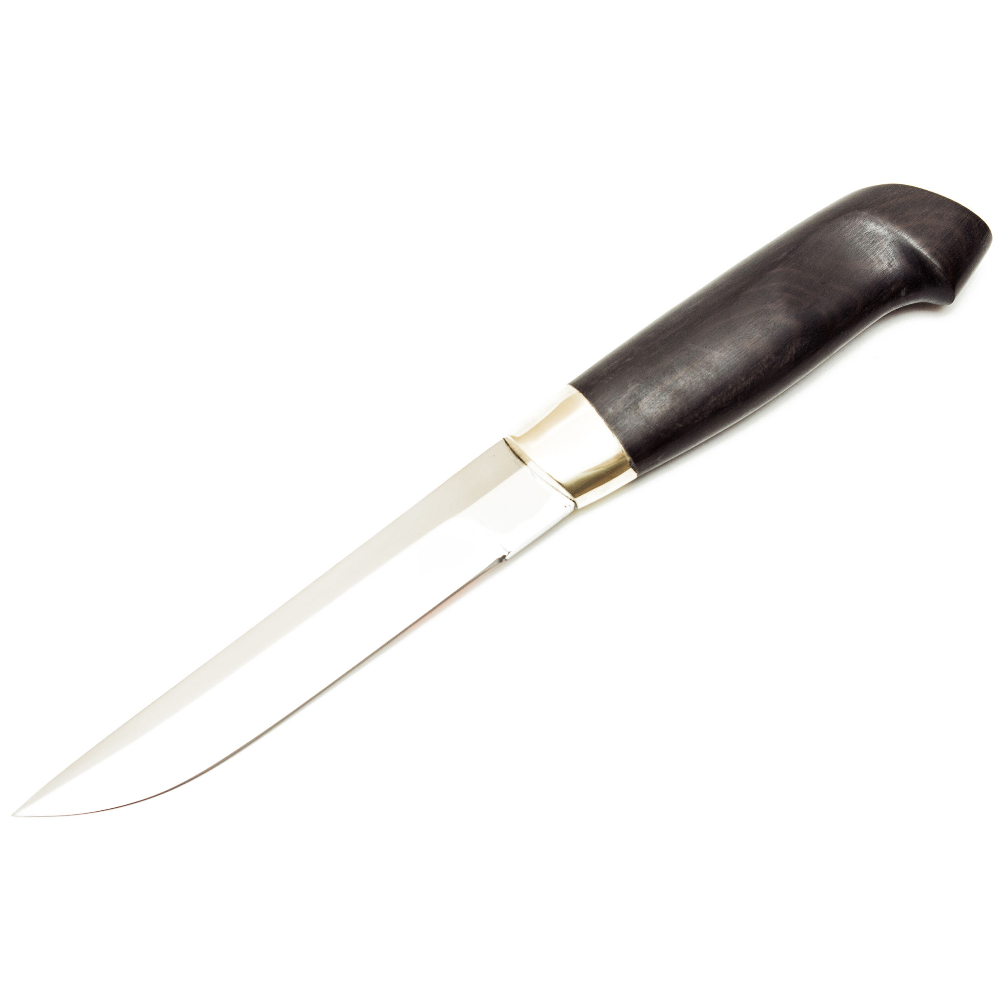 Нож финский 95х18, оковка - латунь